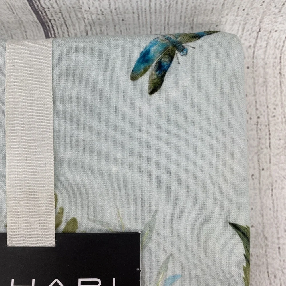 Tahari Tablecloth 60x84 Sunflower Dragonfly Green Yellow Blue Summer Spring
